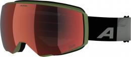 Alpina Granby 2 small Q-Lite Brillenträgerskibrille (872 black/green matt, Scheibe: Q-Lite red (S2))