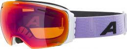 Alpina Granby Skibrille (814 white/lilac matt, Scheibe: Q-Lite rainbow (S2))