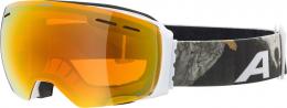 Alpina Granby Skibrille (815 Michael Cina white matt, Scheibe: Q-Lite red (S2))