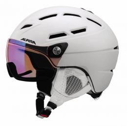 Alpina Griva Visor Varioflex HM Damen Skihelm (52-56 cm, 10 white matt)