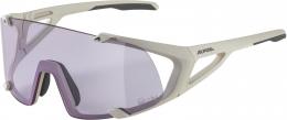 Alpina Hawkeye small Q-Lite-Varioflex Sportbrille (121 cool grey matt, Scheibe: Q-Lite/Varioflex purple (S1-3))