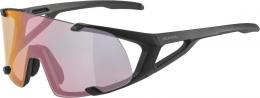 Alpina Hawkeye small Quattro-Varioflex Sportbrille (531 black matt, Scheibe: Quattro/Varioflex rainbow mirror (S1-3))