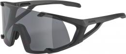 Alpina Hawkeye Sportbrille (331 all black matt, Scheibe: black mirror (S3))