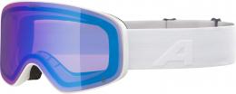 Alpina Ladis QM Skibrille (811 white matt, Scheibe: QUATTROFLEX mirror, blue (S2))