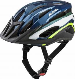 Alpina MTB 17 Fahrradhelm (58-61 cm, 81 darkblue/neon gloss)