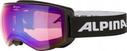 Alpina Naator HM Skibrille (832 black, Scheibe: Hicon Mirror, blue (S2) sphärisch)