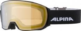 Alpina Nakiska HM Skibille (831 black, Scheibe: Q-Lite gold (S1))