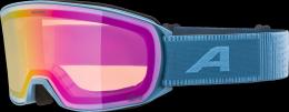 Alpina Nakiska HM Skibille (881 smoke/blue matt, Scheibe: Q-Lite pink (S1))