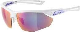 Alpina Nylos HR Sportbrille (312 white/purple, Ceramic mirror, Scheibe: purple mirror (S3))