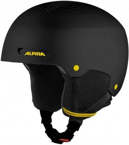 Alpina Pala Skihelm (48-52 cm, 30 black matt/yellow)
