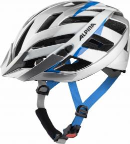 Alpina Panoma 2.0 Fahrradhelm (56-59 cm, 22 silver/white/cyan)