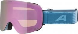 Alpina Penken Q-Lite Skibrille (881 smoke/blue matt, Scheibe: Q-Lite, mirror rose (S2))