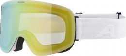 Alpina Penken Skibrille (811 white matt, Scheibe: mirror (S3))