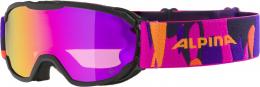 Alpina Pheos Junior Mirror Skibrille (834 black/pink matt, Scheibe: Q-Lite pink (S2))