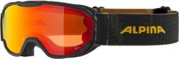 Alpina Pheos Junior Mirror Skibrille (842 black/yellow matt, Scheibe: Q-Lite orange (S2))
