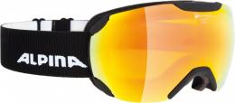 Alpina Pheos Small Quattroflex MM Skibrille (835 black matt, Scheibe: QUATTROFLEX MIRROR red (S2))