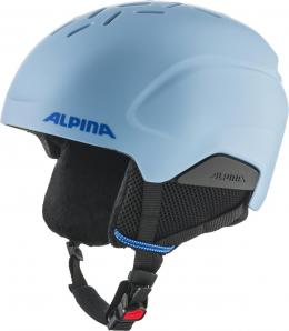 Alpina Pizi Kinder Skihelm (51-55 cm, 46 smoke/blue matt)