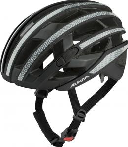 Alpina Ravel Reflective Radhelm (55-59 cm, 30 black gloss)