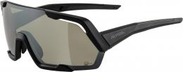 Alpina Rocket Q-Lite Sportbrille (031 black matt, Scheibe: silver mirror (S3))