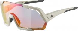 Alpina Rocket QV Sportbrille (521 cool grey matt, Quattroflex/Varioflex, Scheibe: rainbow mirror (S1-3))