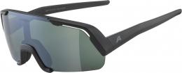 Alpina Rocket Youth Q-Lite Sportbrille (031 black matt, Scheibe: Q-Lite silver mirror (S3))