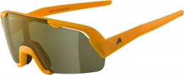 Alpina Rocket Youth Q-Lite Sportbrille (041 burned/yellow matt, Scheibe: Q-Lite bronce mirror (S3))