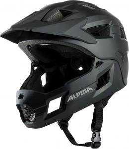 Alpina Rupi Fullface-Helm Kids (50-55 cm, 30 black matt)
