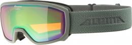 Alpina Scarabeo Junior Brillentäger Skibrille HM (Farbe: 821 moon/grey matt, Scheibe: Quattroflex Lite green (S2))