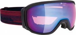 Alpina Scarabeo Skibrille QHM (833 black matt, Scheibe: QUATTROFLEX blue)