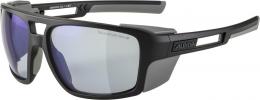 Alpina Skywalsh VLM+ Sportbrille (232 black/grey matt, Varioflex, Scheibe: blue mirror (S1-4))