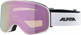 Alpina Slope Q-Lite Skibrille (811 white matt, Scheibe: Q-Lite rose (S2))