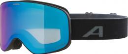 Alpina Slope Q-Lite Skibrille (834 black/black matt, Scheibe: Q-Lite blue (S2))