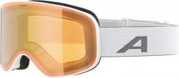 Alpina Slope Quattroflex Skibrille (812 white matt, Scheibe: QUATTROFLEX MIRROR gold (S2))