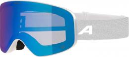 Alpina Slope Quattroflex Skibrille (813 white matt, Scheibe: QUATTROFLEX MIRROR blue (S2))