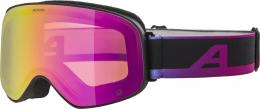 Alpina Slope Quattroflex Skibrille (833 black/oil matt, Scheibe: QUATTROFLEX MIRROR rainbow (S2))