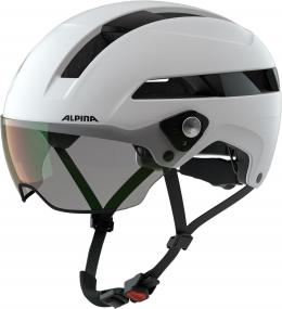 Alpina Soho Visor Varioflex Fahrradhelm (55-59 cm, 10 white matt)