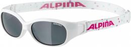 Alpina Sports Flexxy Kids Sonnenbrille (410 white/dots, Ceramic, Scheibe: black (S3))