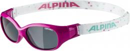 Alpina Sports Flexxy Kids Sonnenbrille (457 pink/dots, Ceramic, Scheibe: black (S3))