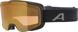 Alpina Taos Quattroflex Skibrille (832 black matt, Scheibe: Quattroflex, gold (S2))
