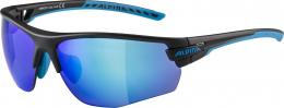 Alpina Tri-Effect 2.0 HR Sportbrille mit Wechselscheiben (331 black/cyan matt, Scheibe: Ceramic mirror, blue mirror/clear/orange mirror (S3-0-2))