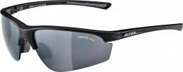 Alpina Tri-Effect 2.0 Sportbrille (331 black matt, Scheibe: Ceramic mirror, black mirror/clear/orange mirror (S3-0-2))