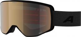 Alpina Venet M QuattroVarioflex Skibrille (731 black matt, Scheibe: gold (S2 - S3))