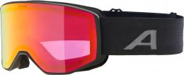 Alpina Venet Q-Lite Skibrille (831 black matt, Scheibe: red (S2))