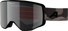 Alpina Venet Q-Lite Skibrille (832 COJ black/brown matt, Scheibe: silver (S2))