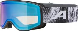 Alpina Venet Q-Lite Skibrille (833 black/glacier matt, Scheibe: blue mirror (S1))