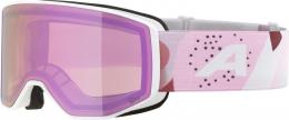 Alpina Venet Q-Lite Skibrille (852 white/rose matt, Scheibe: rose (S2))