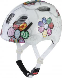 Alpina Ximo 2 Flash Kinderfahrradhelm (47-51 cm, 12 white flower gloss)