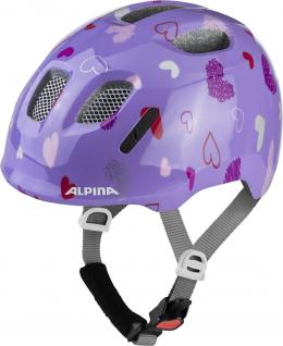 Alpina Ximo 2 Kinderfahrradhelm (47-51 cm, 31 purple hearts gloss)