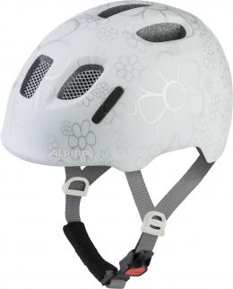Alpina Ximo 2 LE Kinderfahrradhelm (49-54 cm, 11 pearl white flowers matt)
