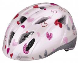 Alpina Ximo Kinderfahrradhelm (47-51 cm, 11 white hearts gloss)